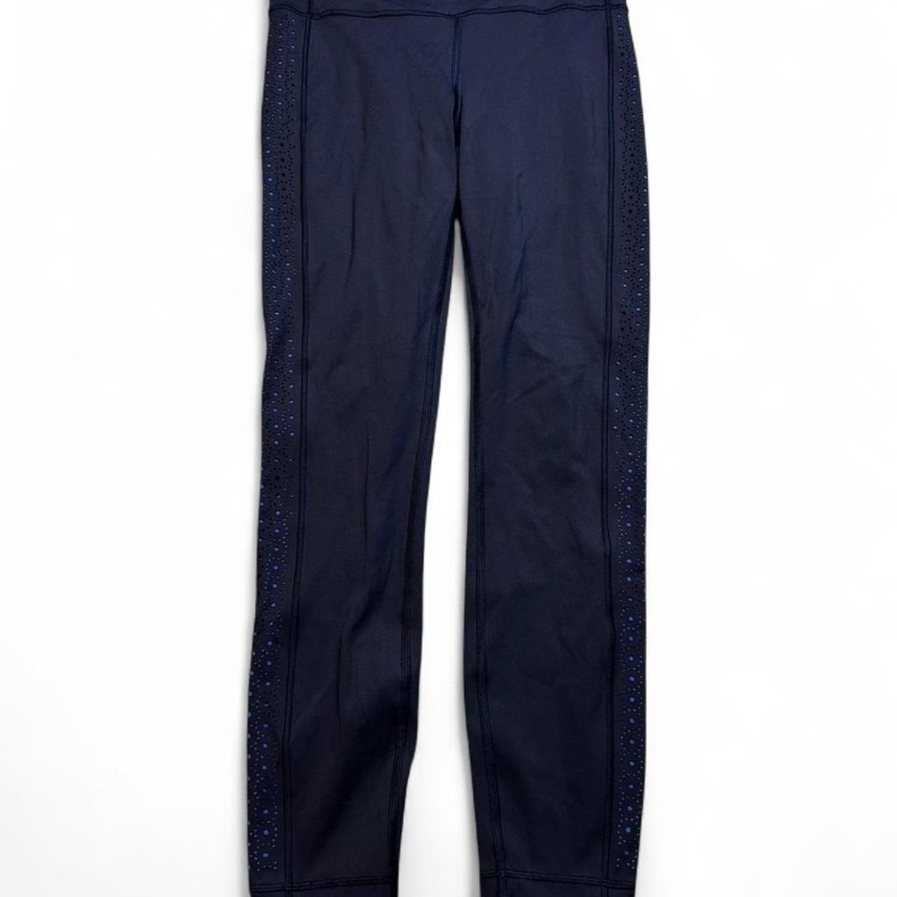 Lululemon Colour Me Quick 7/8 Running Tight LW5ARTS Blue Size 6